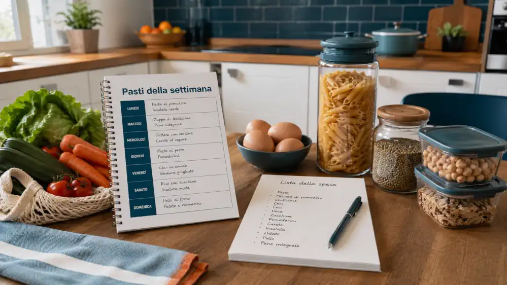 Come organizzare i pasti della settimana