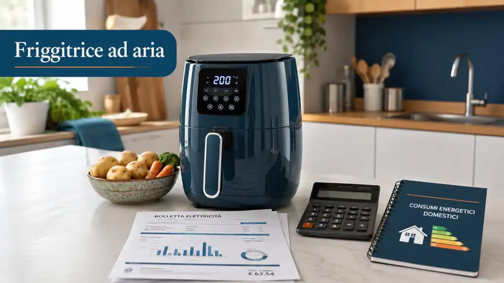 Friggitrice ad aria: consuma davvero meno?