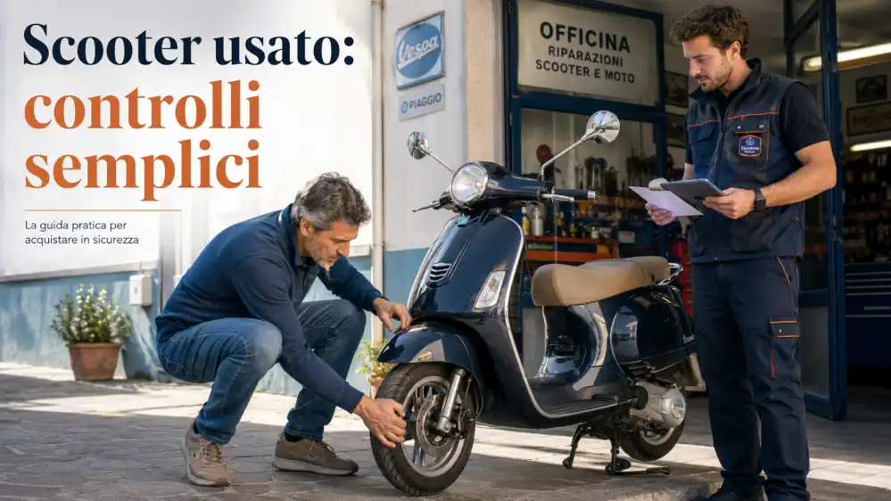 Scooter usato: controlli pratici prima dell’acquisto