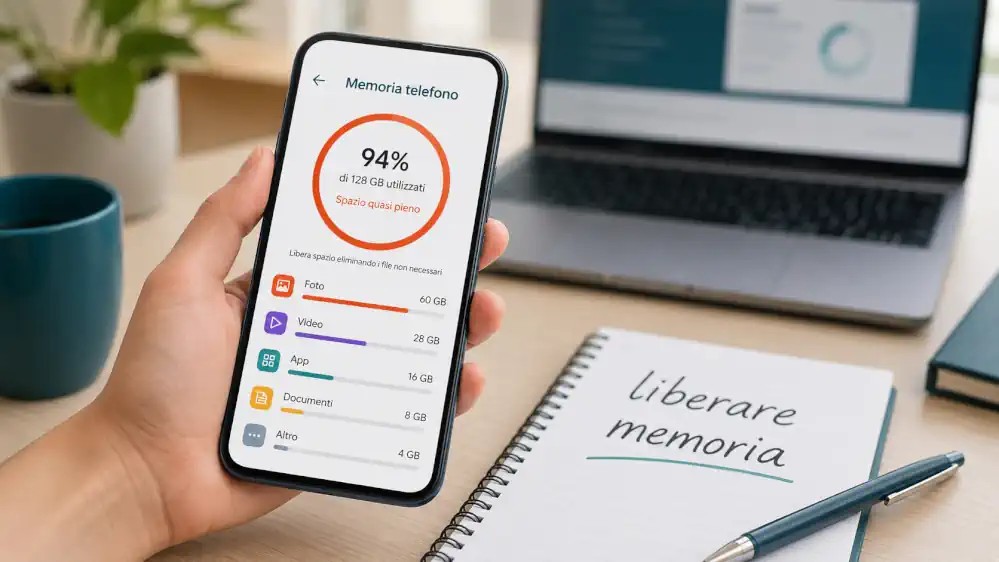Memoria telefono piena: cosa cancellare